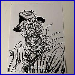 Freddy Krueger Nightmare On Elm Street Original Art drawing By Frank Forte