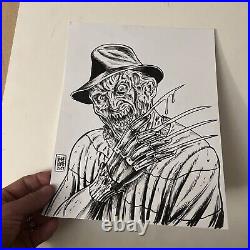 Freddy Krueger Nightmare On Elm Street Original Art drawing By Frank Forte