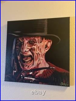 Freddy Krueger Nightmare On Elm Street Pop Art Painting 18x18 Chris Cargill