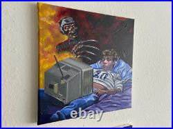 Freddy Krueger Original Acrylic Painting Nightmare on Elm Street Johnny Depp Art