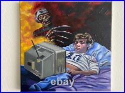 Freddy Krueger Original Acrylic Painting Nightmare on Elm Street Johnny Depp Art