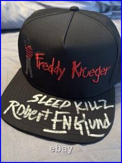 Freddy Krueger Robert Englund Signed Hat Nightmare On Elm Street