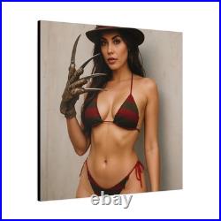 Freddy Krueger as Bikini Babe Sexy Girl Matte Canvas A Nightmare on Elm Street