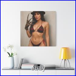 Freddy Krueger as Bikini Babe Sexy Girl Matte Canvas A Nightmare on Elm Street