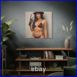 Freddy Krueger as Bikini Babe Sexy Girl Matte Canvas A Nightmare on Elm Street