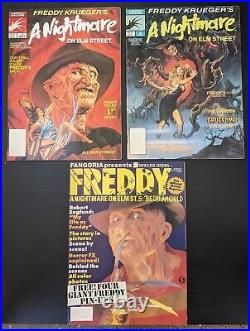 Freddy Krueger's A Nightmare On Elm Street 1989 #1 #2 Marvel + Fangoria Magazine