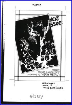 Freddy Krueger's A Nightmare on Elm St. #1 & 2 Set Plus#3 never releasedphotcopy