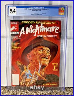 Freddy Krueger's A Nightmare on Elm Street 1? CGC 9.4 NM white 1989 new slab