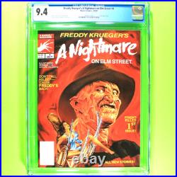 Freddy Krueger's A Nightmare on Elm Street #1 Magazine CGC 9.4 1989 Fresh Slab