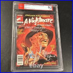 Freddy Krueger's A Nightmare on Elm Street #1 PSA 9.2 Newsstand Robert Englund