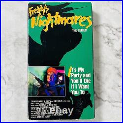 Freddy's Nightmares The Series VHS Lot x 4 Elm Street Horror Halloween Movie