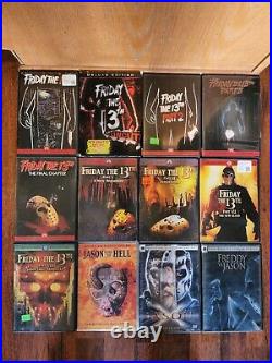 Friday The 13th & A Nightmare On Elm Street DVD Movie Collection 1-10 & 1-7 + VS