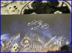Friday the 13th Nightmare On Elm Street Signed Poster Lot Freddy Vs Jason
