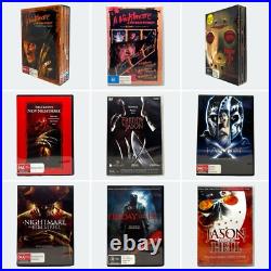 Friday the 13th + Nightmare on Elm Street 20x Film DVD Bundle Region 4, PAL