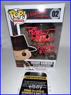 Funko Nightmare On Elm Street Freddy Krueger Autograph Chase Gitd Jsa