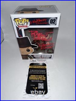 Funko Nightmare On Elm Street Freddy Krueger Autograph Chase Gitd Jsa