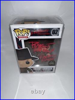 Funko Nightmare On Elm Street Freddy Krueger Autograph Chase Gitd Jsa