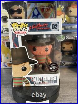 Funko POP! A Nightmare on Elm Street FREDDY KRUEGER #02 GLOW CHASE withProtector