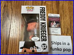 Funko Pop Nightmare Elm Street Freddy Kreuger 02 Signed Heather Langenkamp JSA