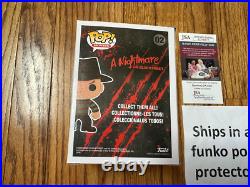 Funko Pop Nightmare Elm Street Freddy Kreuger 02 Signed Heather Langenkamp JSA