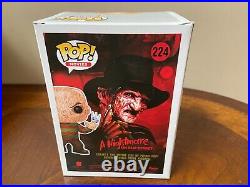 Funko Pop Nightmare Elm Street Freddy Kreuger 224 Signed ROBERT ENGLUND WITH COA