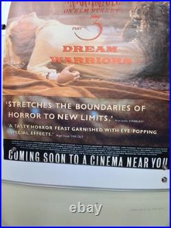 HUGE RARE Subway Poster Nightmare on the Elm Street 3 (1987) PROMO Rare Art