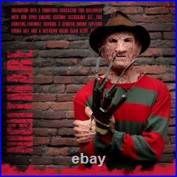 Halloween Creepy Killer Nightmare on Elm Street Hat & Claw Freddy Accessory Set