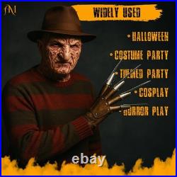 Halloween Nightmare On ELM Street Creepy Movie Freddy Horror Hat & Claw Glove Halloween Nightmare On ELM Street Creepy Movie Freddy Horror Hat & Claw Glove