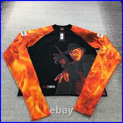 Hood By Air Shirt Mens Small Freddy VS Jason Nightmare On Elm Street Fire Sleeve