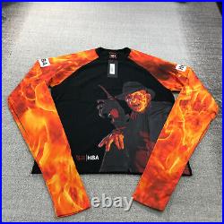 Hood By Air Shirt Mens Small Freddy VS Jason Nightmare On Elm Street Fire Sleeve