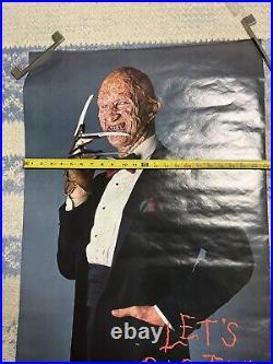 In Plastic Freddy Krueger Nightmare on Elm Street III Let's Party Poster Horror