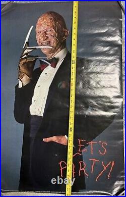 In Plastic Freddy Krueger Nightmare on Elm Street III Let's Party Poster Horror