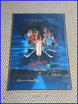 LUARENCE FISHBURNE Signed Nightmare On Elm Street 3 PATRICIA ARQUETTE Signed BAS
