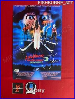 Laurence Fishburne signed 11x17 photo A Nightmare on Elm Street 3 Beckett