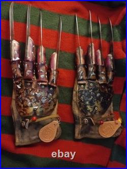 Lot Of 2! A Nightmare On Elm Street 4 Dream Master Freddy Krueger Diner Glove