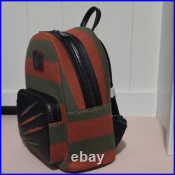 Loungefly A Nightmare on Elm Street Freddy Krueger Striped Mini Backpack Zip