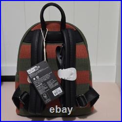 Loungefly A Nightmare on Elm Street Freddy Krueger Striped Mini Backpack Zip