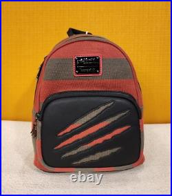 Loungefly Freddy Krueger Nightmare on Elm Street Sweater Mini Backpack NEW