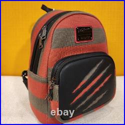 Loungefly Freddy Krueger Nightmare on Elm Street Sweater Mini Backpack NEW