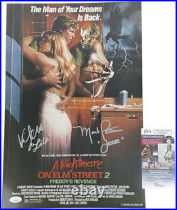 MARK PATTON & KIM MYERS signed 12x18 Poster NIGHTMARE ON ELM STREET 2 Freddy JSA MARK PATTON & KIM MYERS signed 12x18 Poster NIGHTMARE ON ELM STREET 2 Freddy JSA