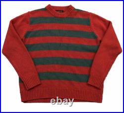 MONDO Freddy Krueger Knit Sweater Nightmare On Elm Street Horror Sweater SMALL S