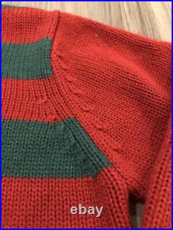 MONDO Freddy Krueger Knit Sweater Nightmare On Elm Street Horror Sweater SMALL S