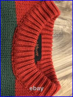 MONDO Freddy Krueger Knit Sweater Nightmare On Elm Street Horror Sweater SMALL S