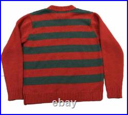 MONDO Freddy Krueger Knit Sweater Nightmare On Elm Street Horror Sweater SMALL S