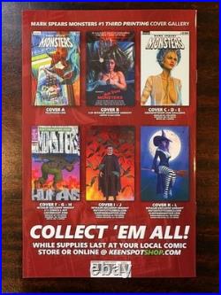 Mark Spears Monsters #1 Third Printing 120 high grade Nightmare on Elm Street