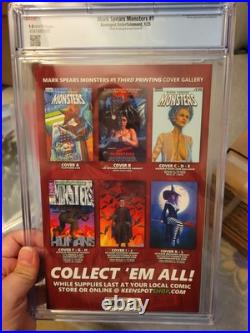 Mark spears monsters 1 3rd print 120 cgc 9.8 Nightmare On Elm Street