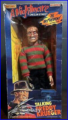 Matchbox 1989 Nightmare on Elm Street FREDDY KRUEGER DOLL Figure He STILL TALKS