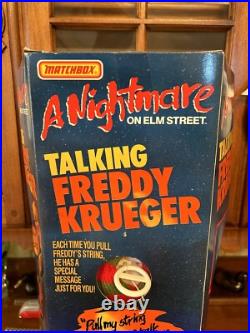 Matchbox A Nightmare on Elm Street Freddy Krueger Talking Doll 1989- New+Works