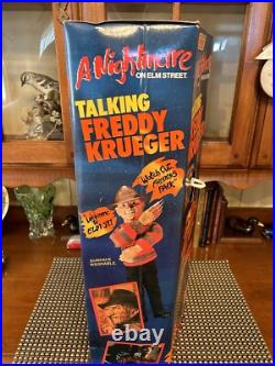 Matchbox A Nightmare on Elm Street Freddy Krueger Talking Doll 1989- New+Works