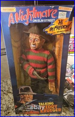 Matchbox Freddy Krueger Talking Figure Nightmare on Elm Street 1989 18in Tall